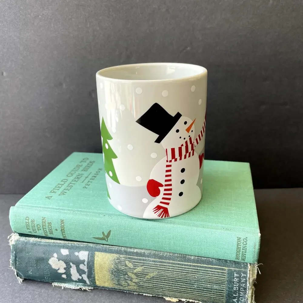 Crate & Barrel Snowpal Snowman Mug Christmas 2017 Joan Anderson